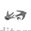 Силіконовий килимок для айсингу Silikomart CUP birds TRD13