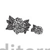 Силіконовий килимок для айсингу Silikomart ROSES TRD14